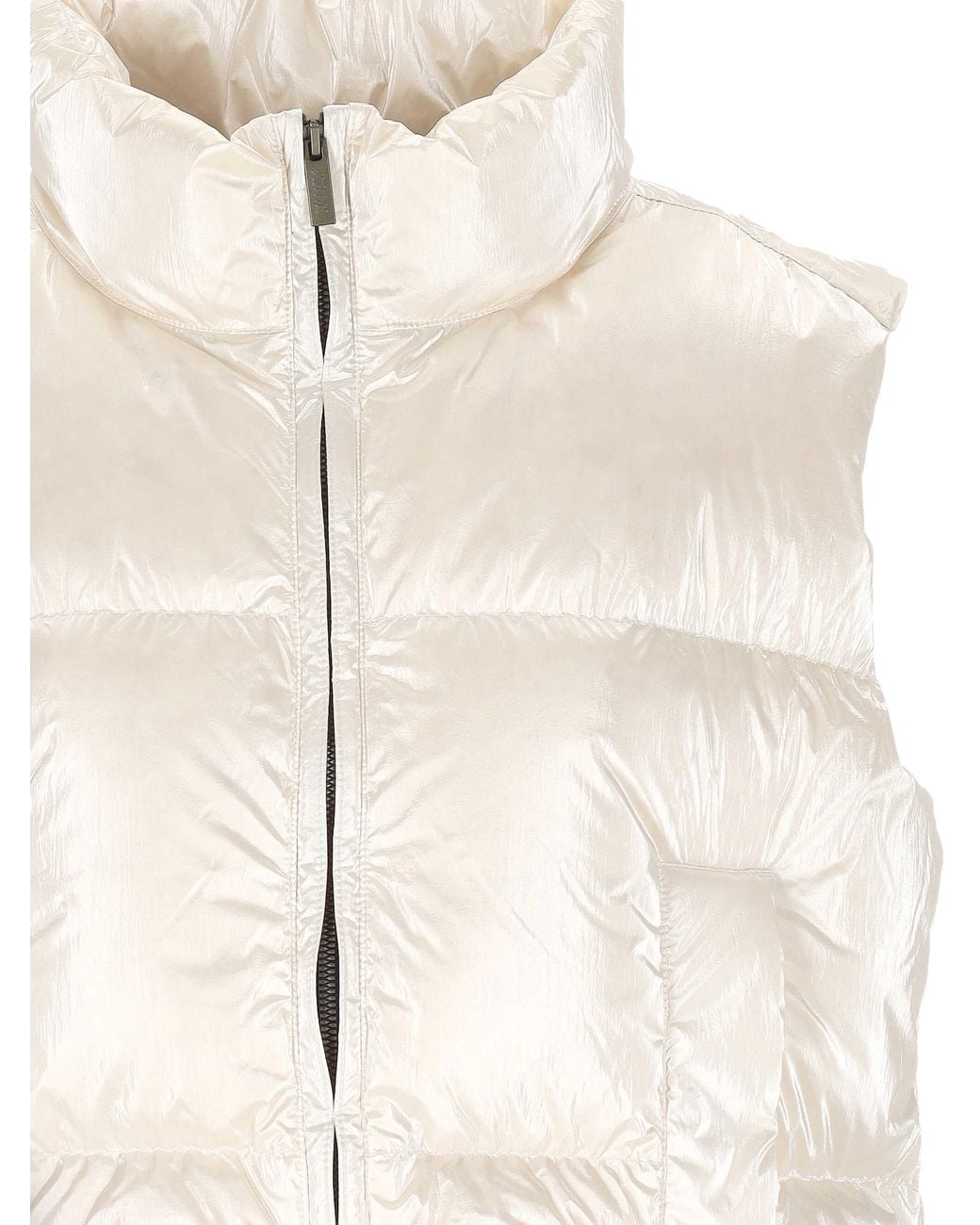K-Way Natural Thille Thermo Pearly Zip-Up Puffed Gilet