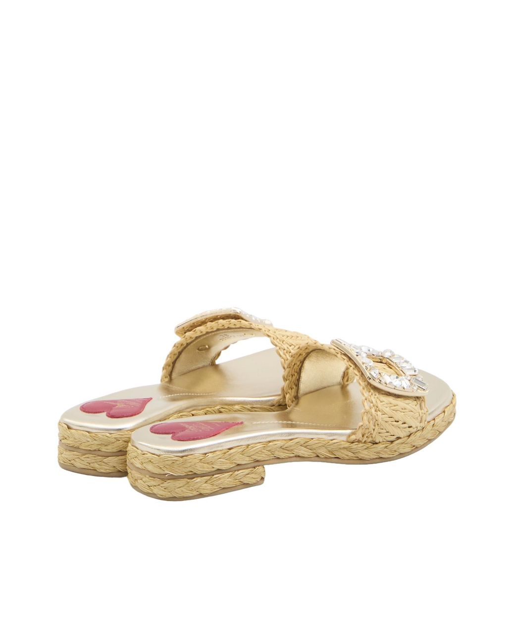 Roger Vivier Natural Buckle Embellished Espadrillas