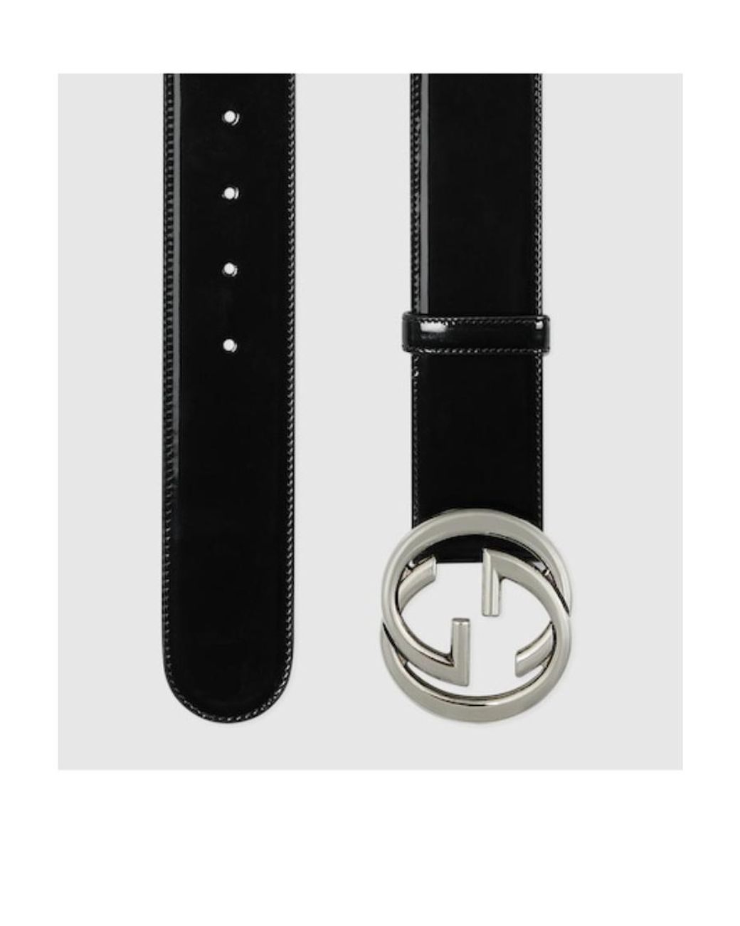 Gucci White Interlocking G Buckle Belt