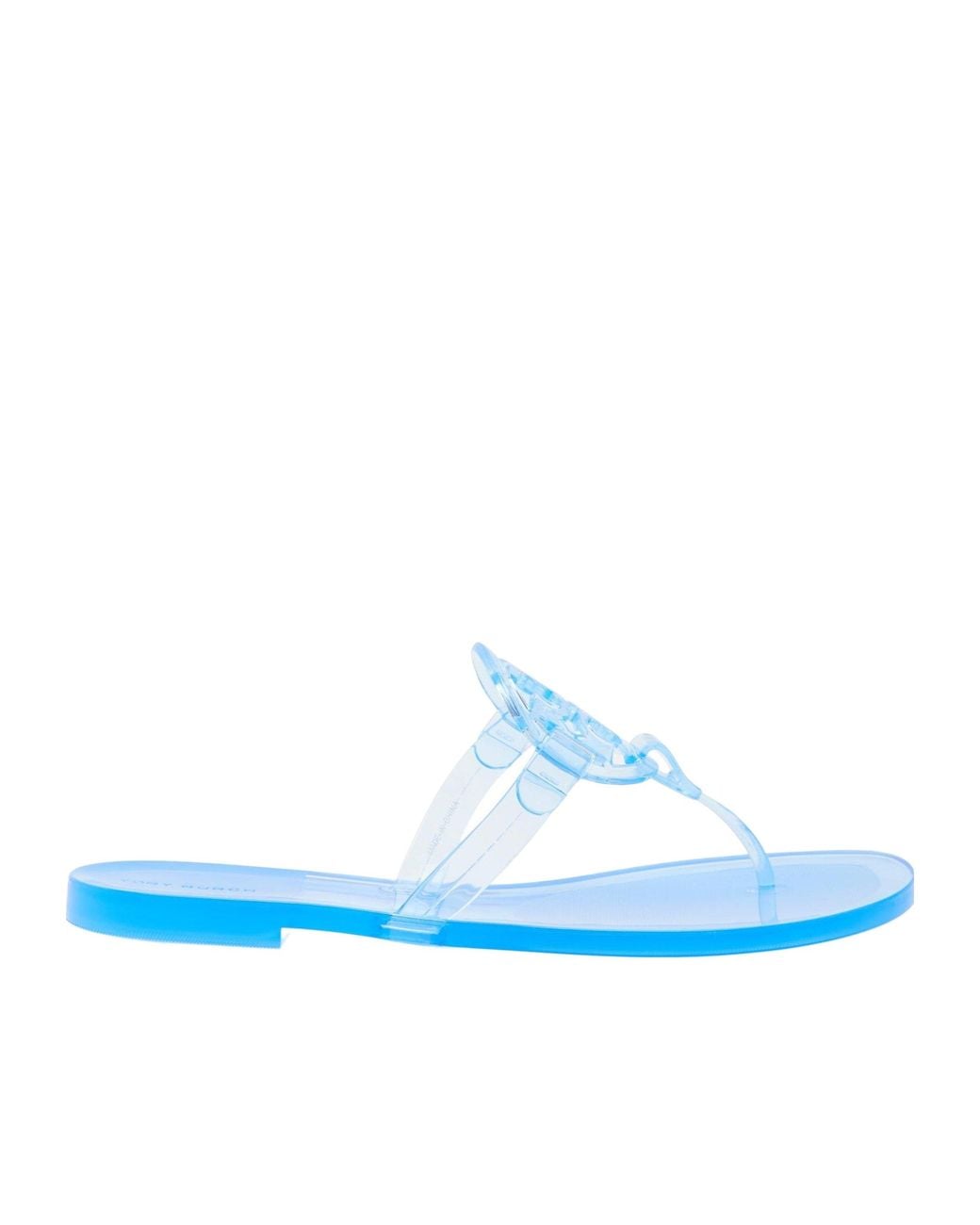 Tory Burch Blue Waterproof Flat Sandals