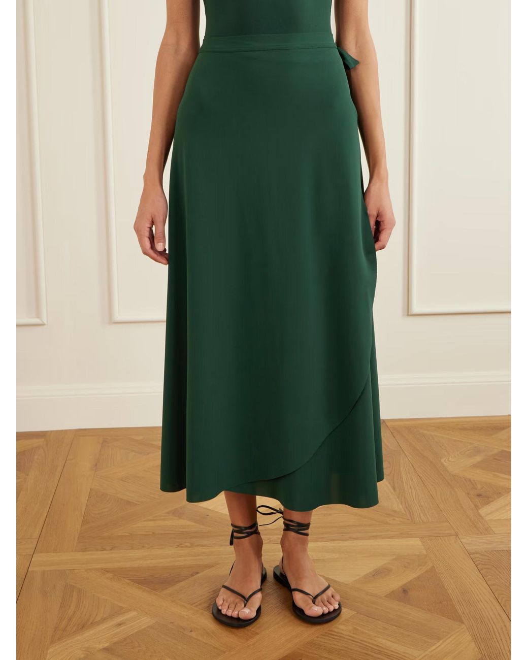 Eres Green Julieta Wrap Sarong Skirt