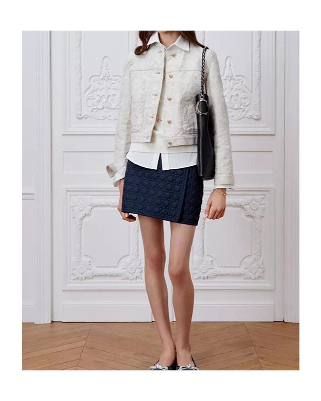Dior Blue Macrocannage Skort