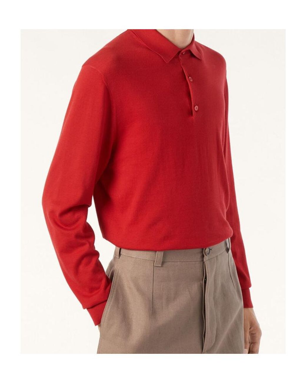 Loro Piana Red Polo Shirt for men