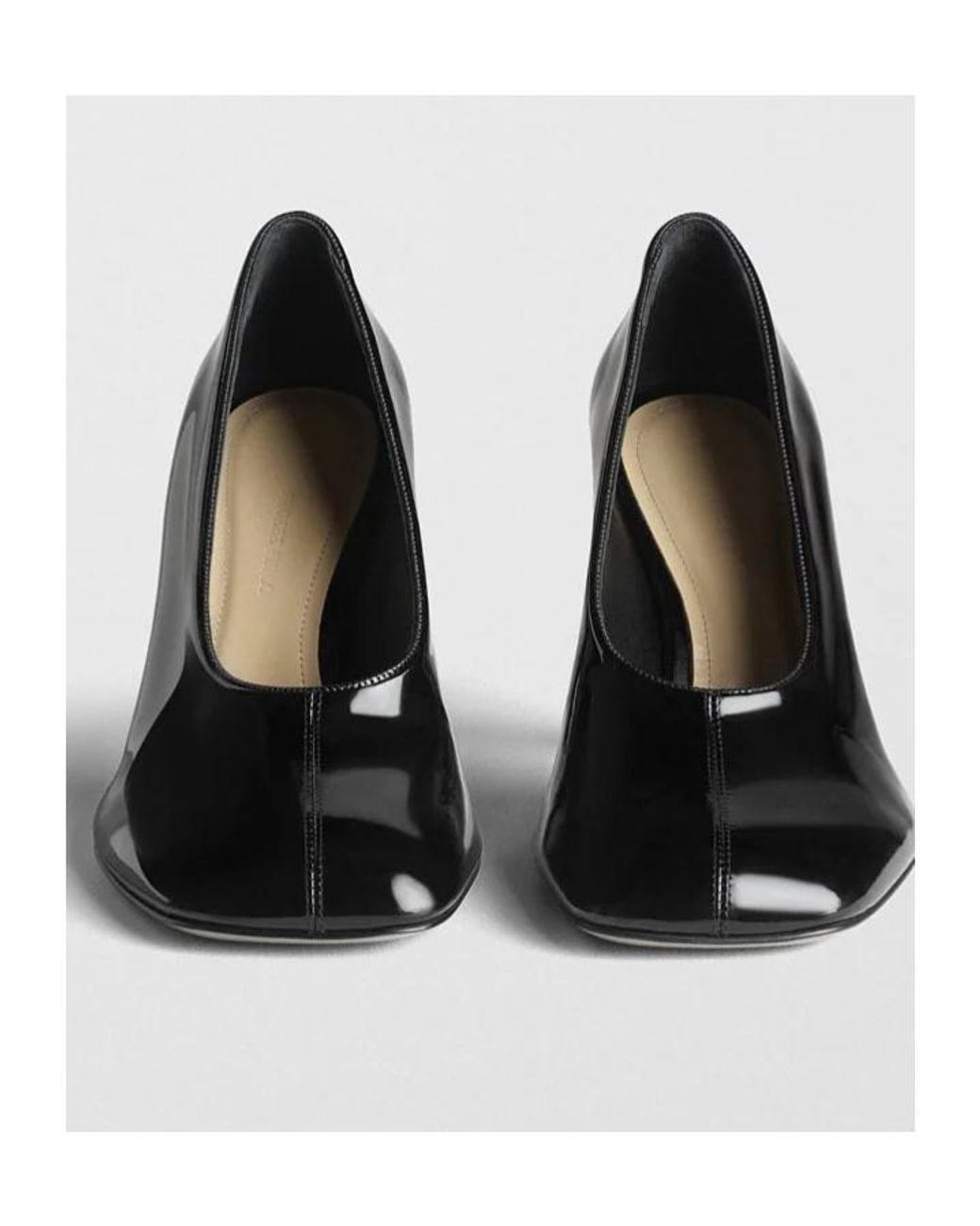 Phoebe Philo Black Square-Toe High Heels