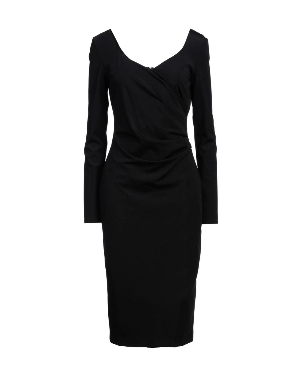 Max Mara Black Light-Colored Bodycon Dress