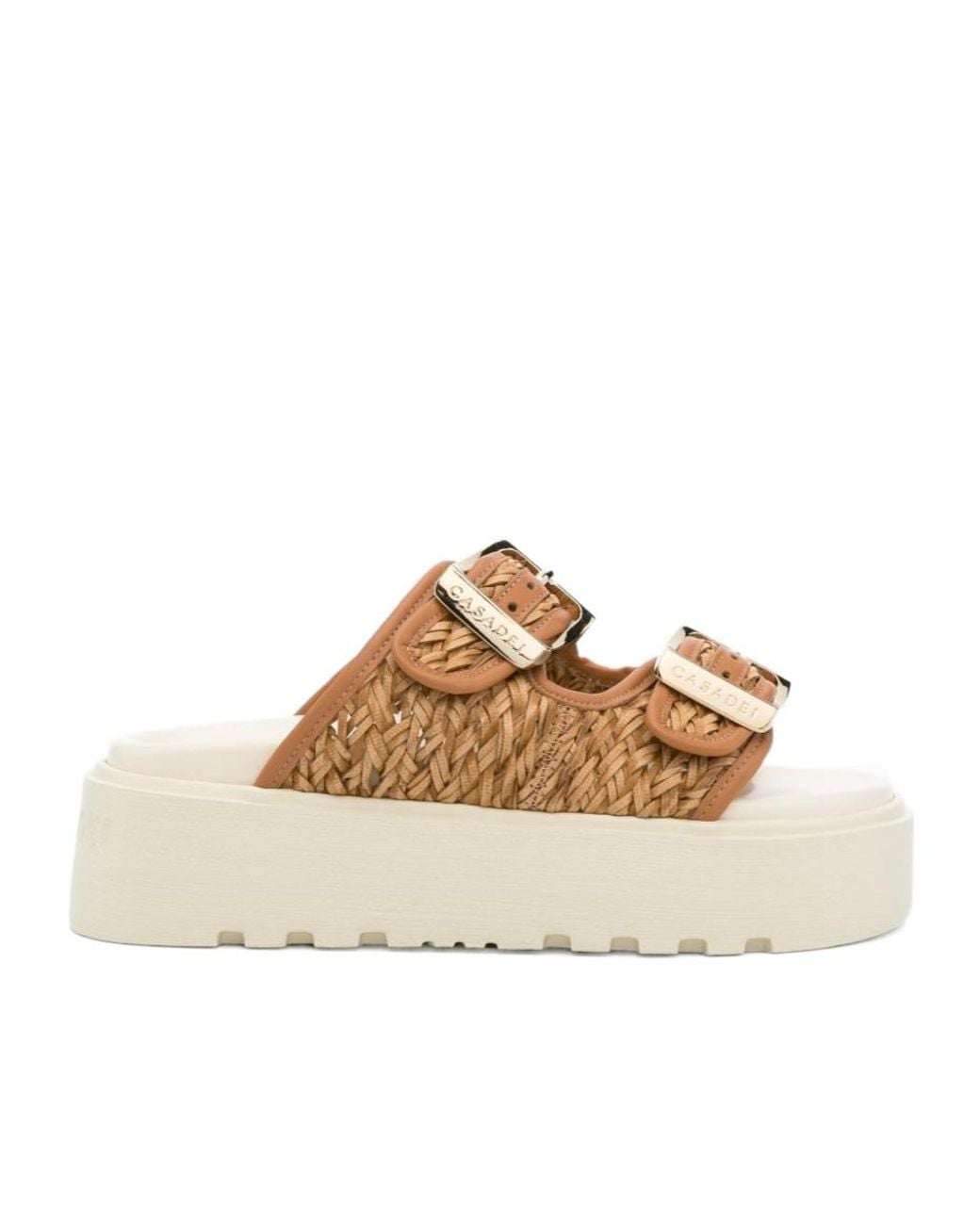 Casadei Natural Birky Suncity Sandals