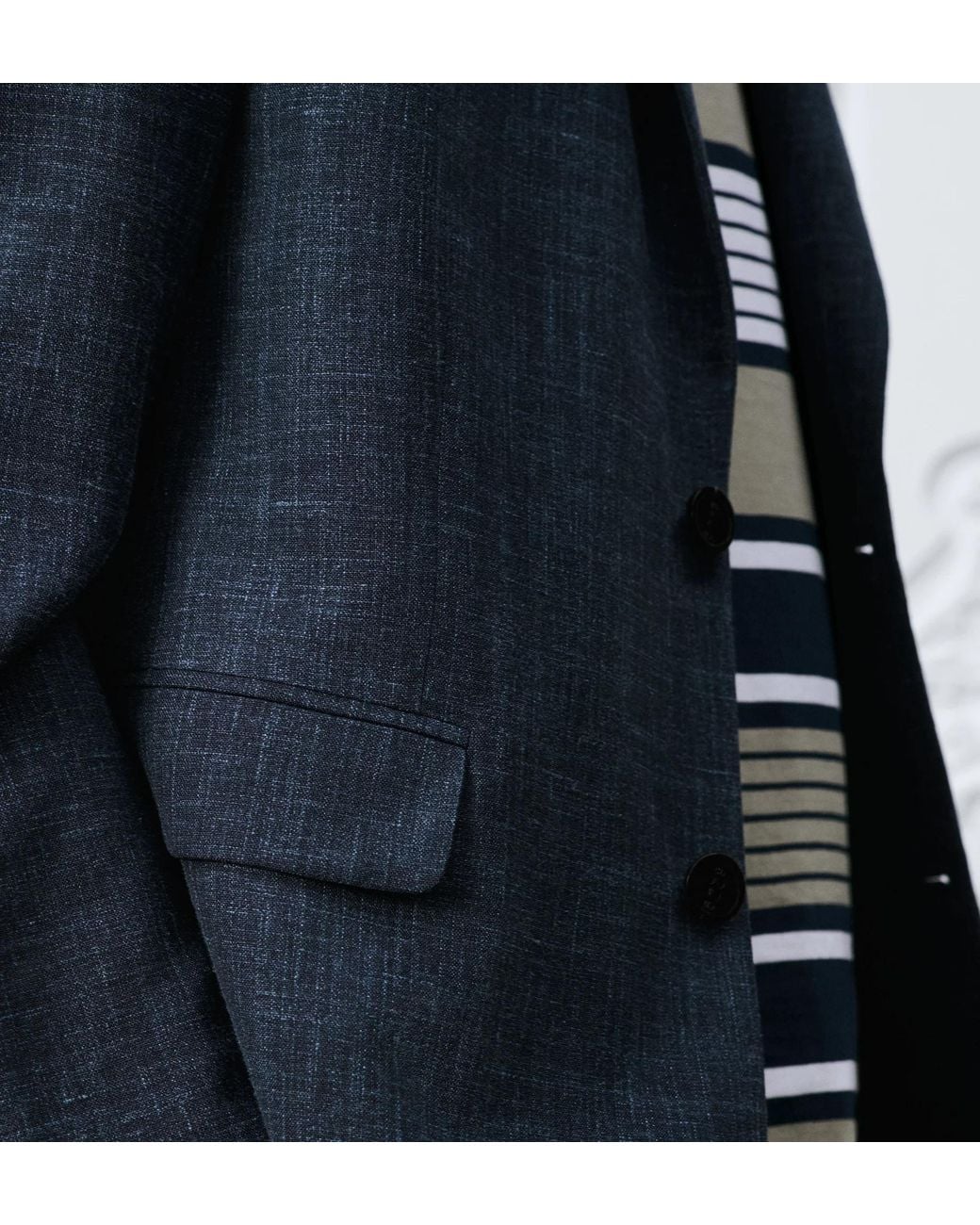 Dior Blue Iviera Single-Breasted Jacket for men