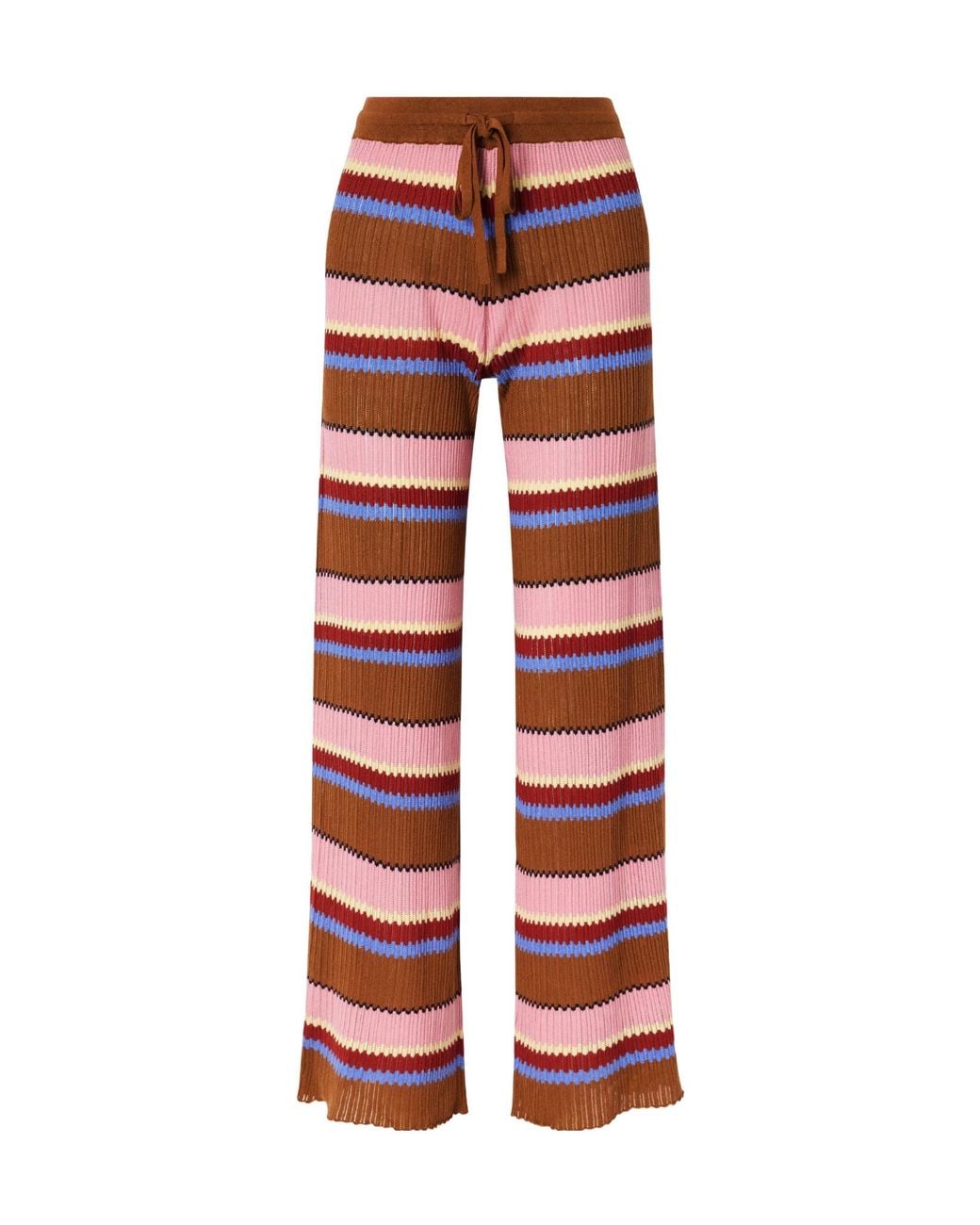 Guest In Residence Red Lightweight Wide-Leg Pants