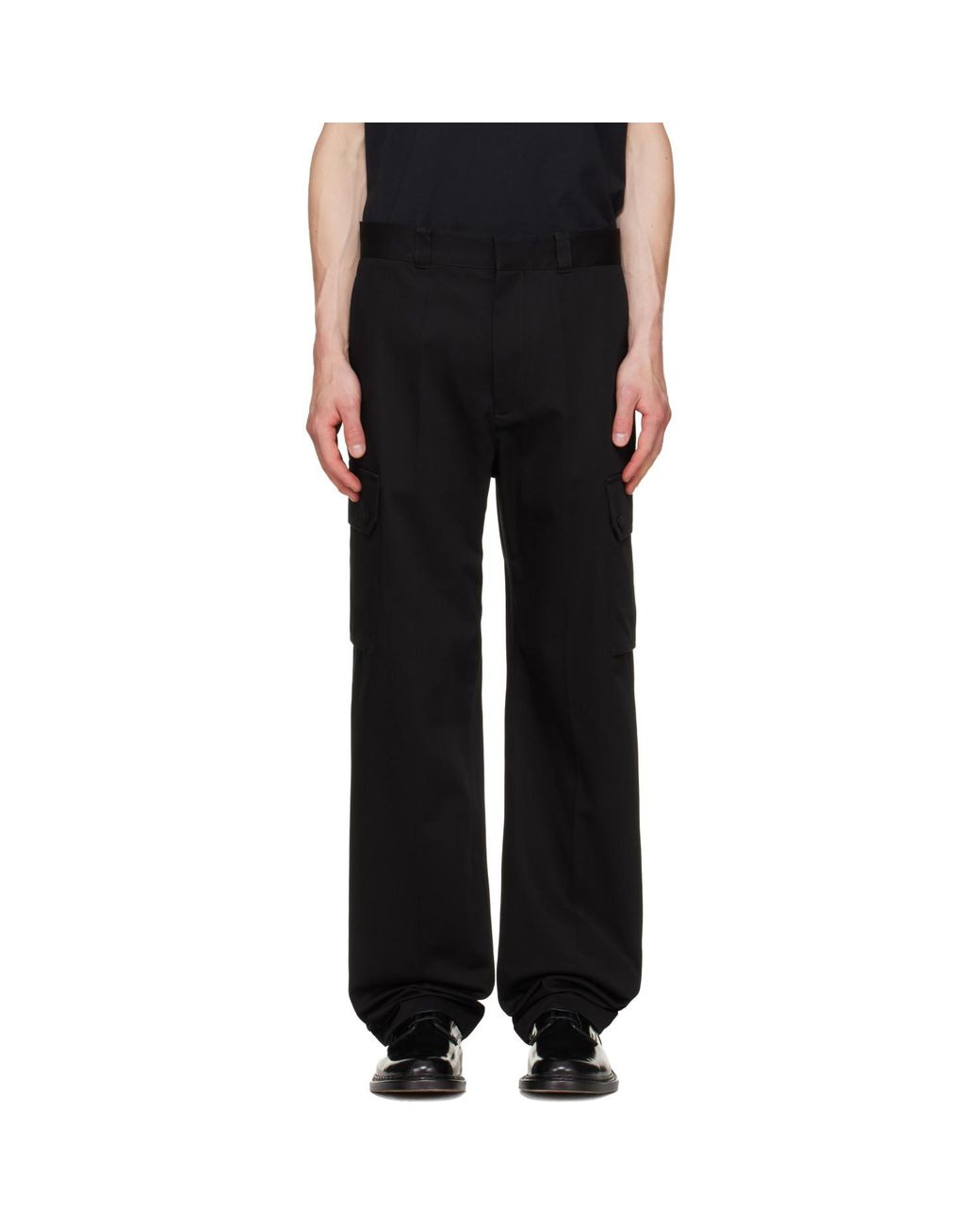 Givenchy Black Straight-Leg Cargo Pants for men