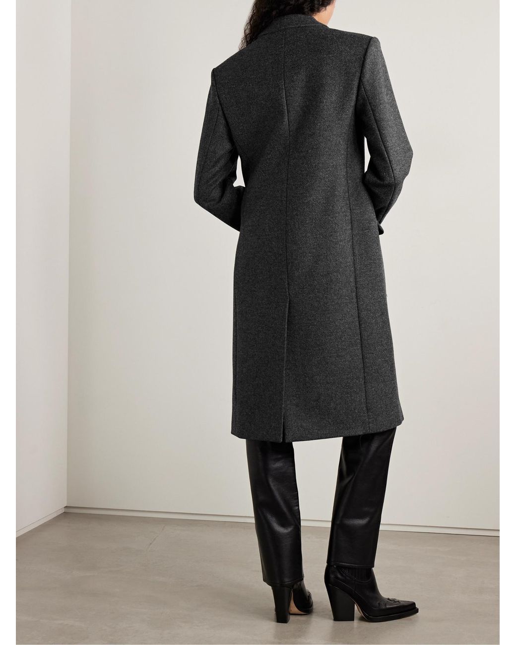 Isabel Marant Black Loose And Comfortable Overcoat