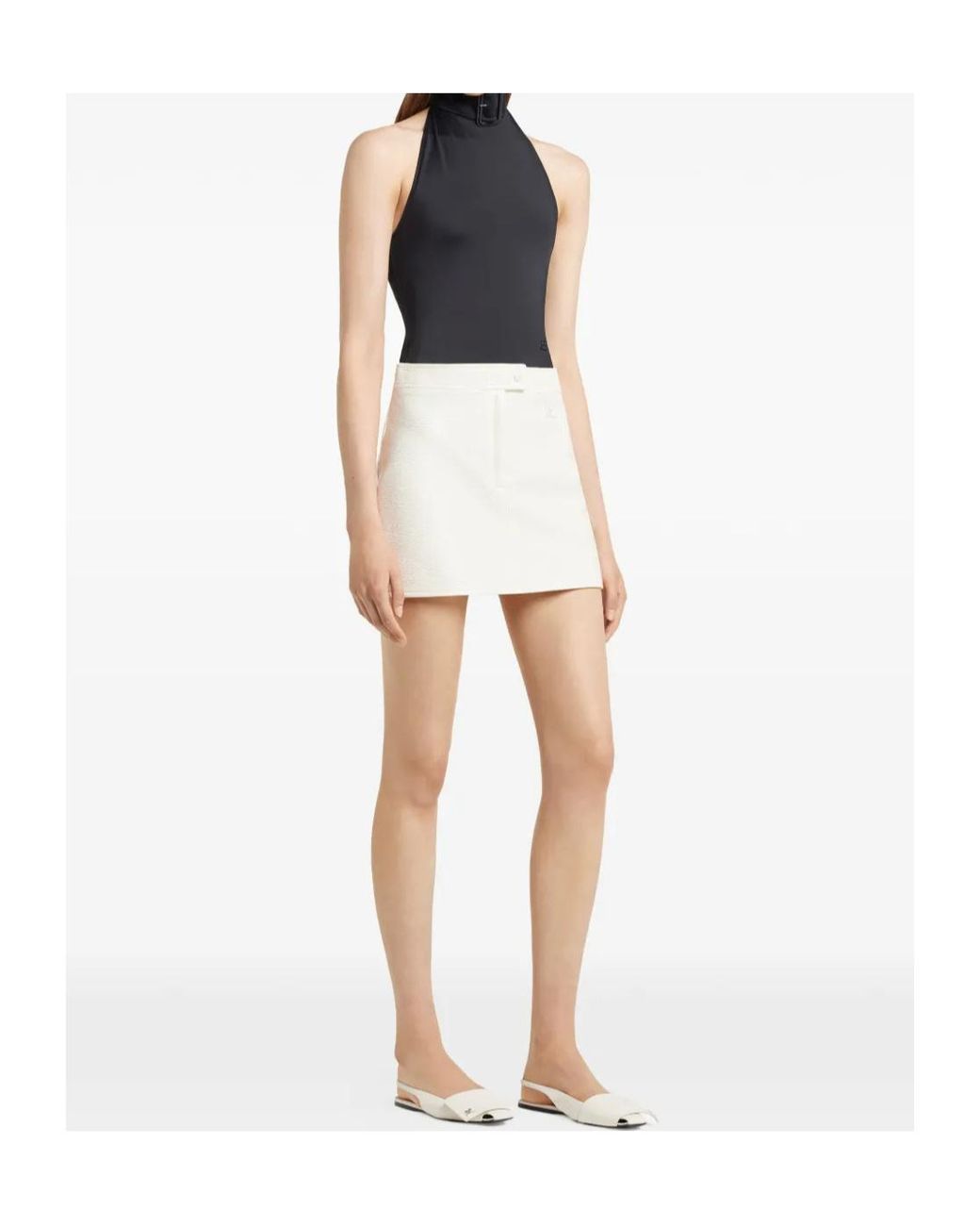 Courreges White Courrèges A-Line Mini Skirt