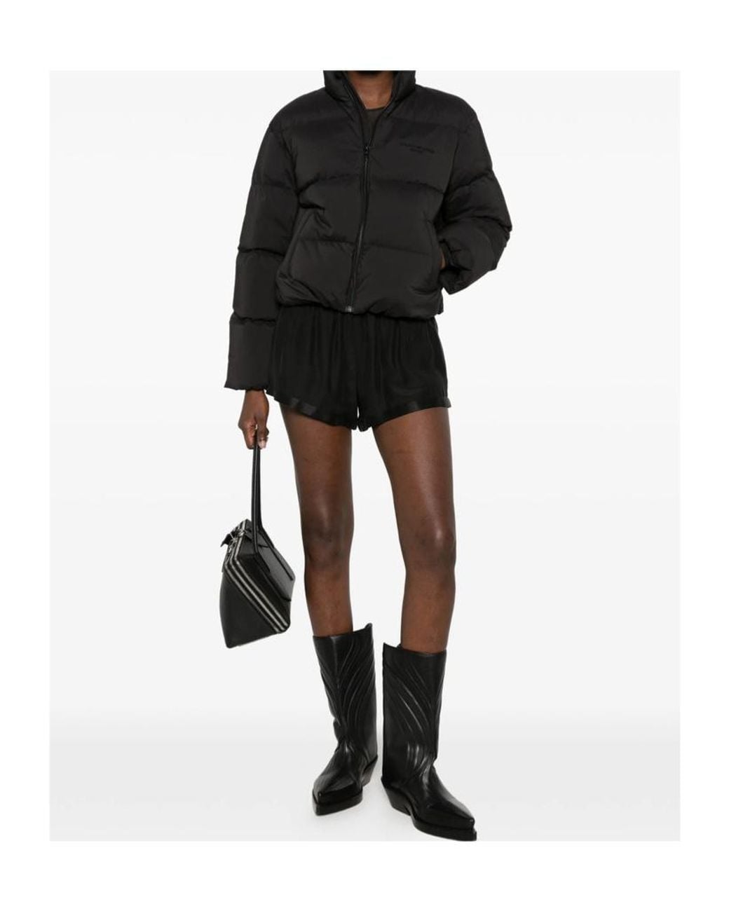 Alexander Wang Black Zip-Up Padded Jacket