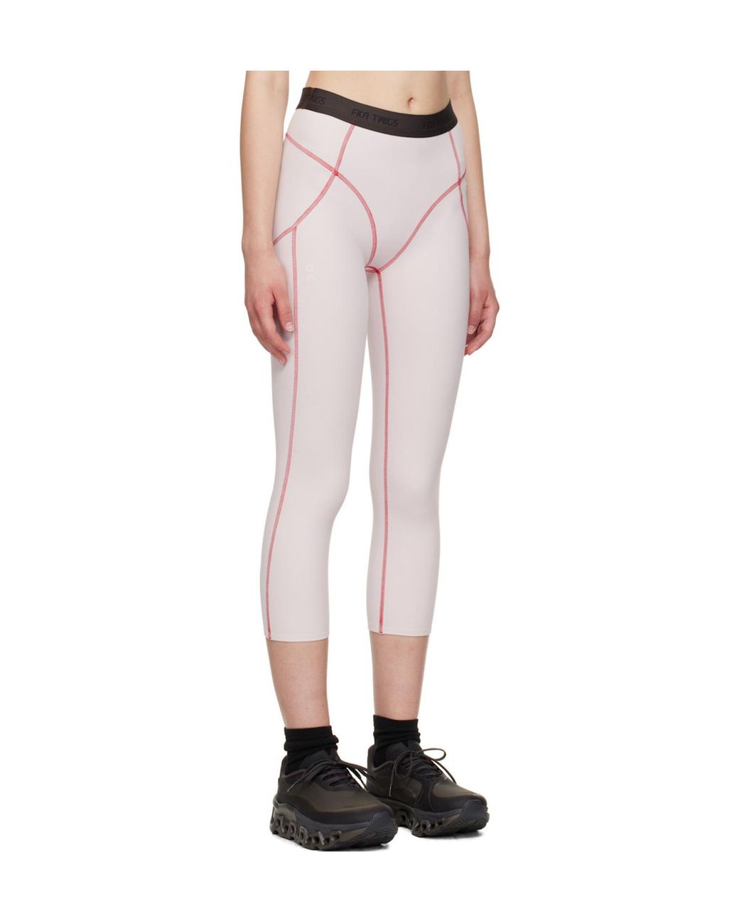 On Shoes Pink Stretch Recycledjersey Leggings