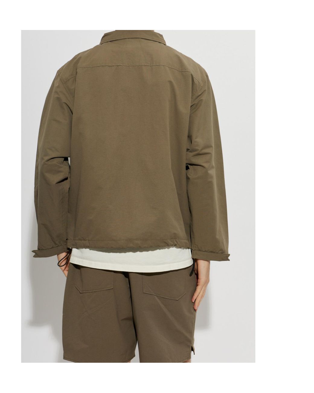 Rhude Green Long-Sleeve Casual Jacket for men