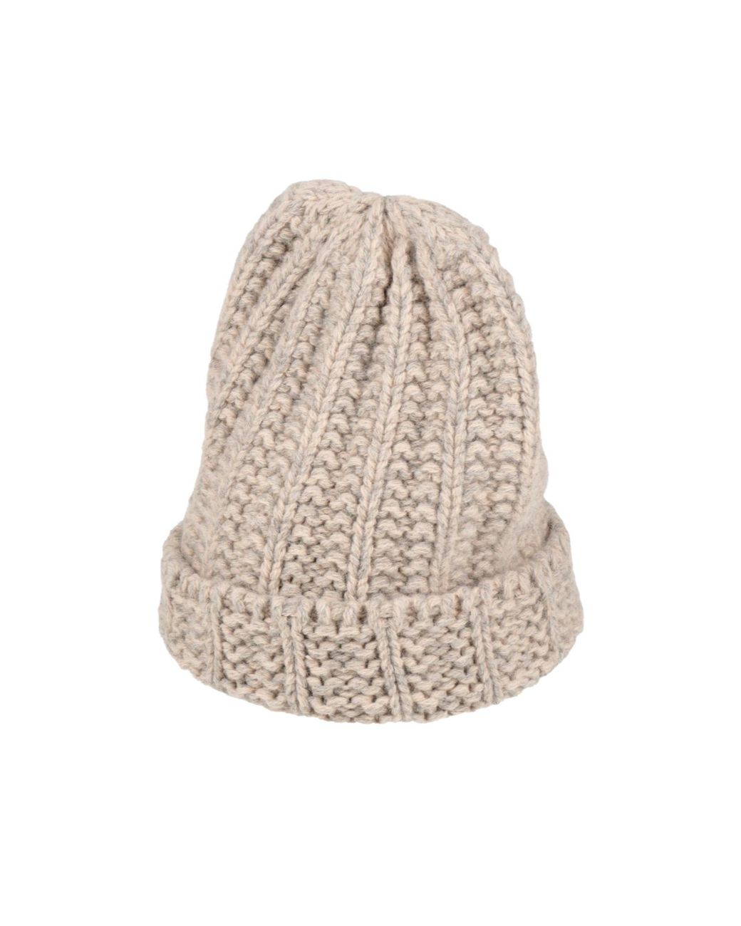 Maison Margiela Natural Chunky Cable-Knit Beanie for men