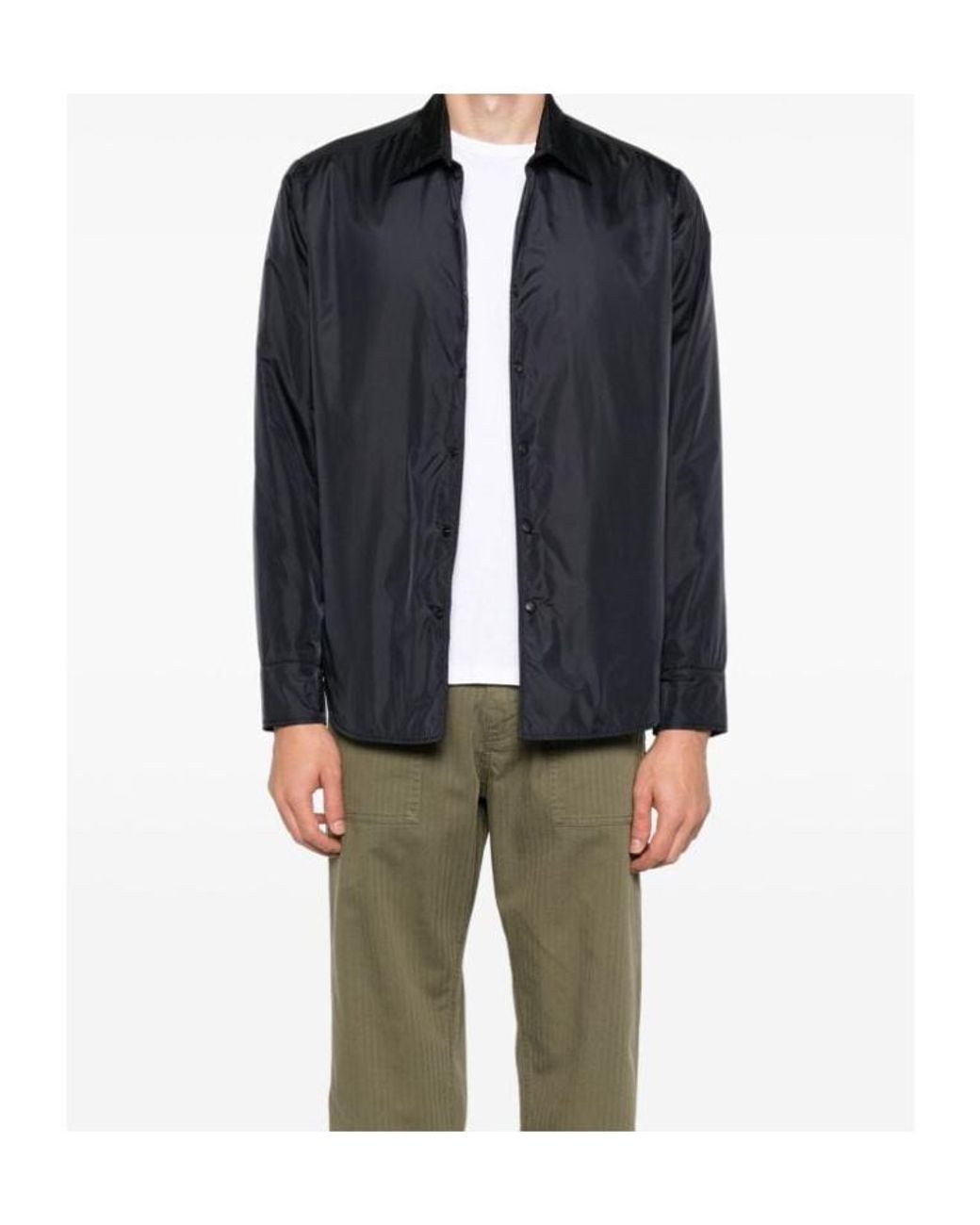 Aspesi Blue Reshirt Button-Up Shirt for men