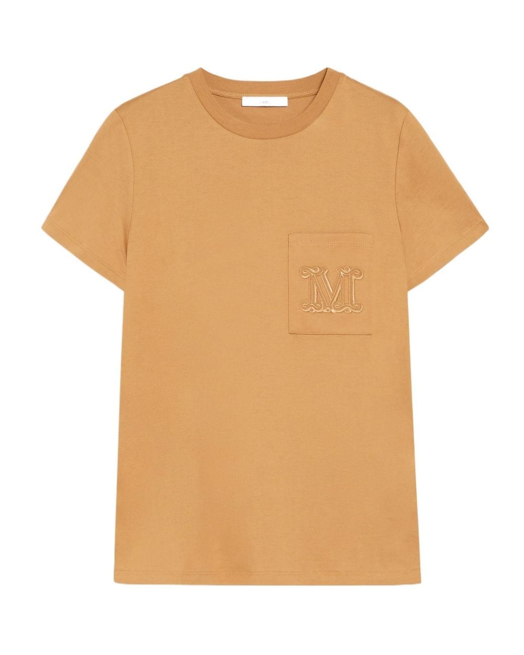 Max Mara Natural Logo Pocket Crewneck T-Shirt