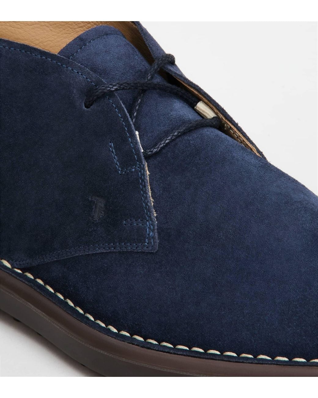 Tod's Blue Ideal 06G Lace-Up Ankle Boots for men