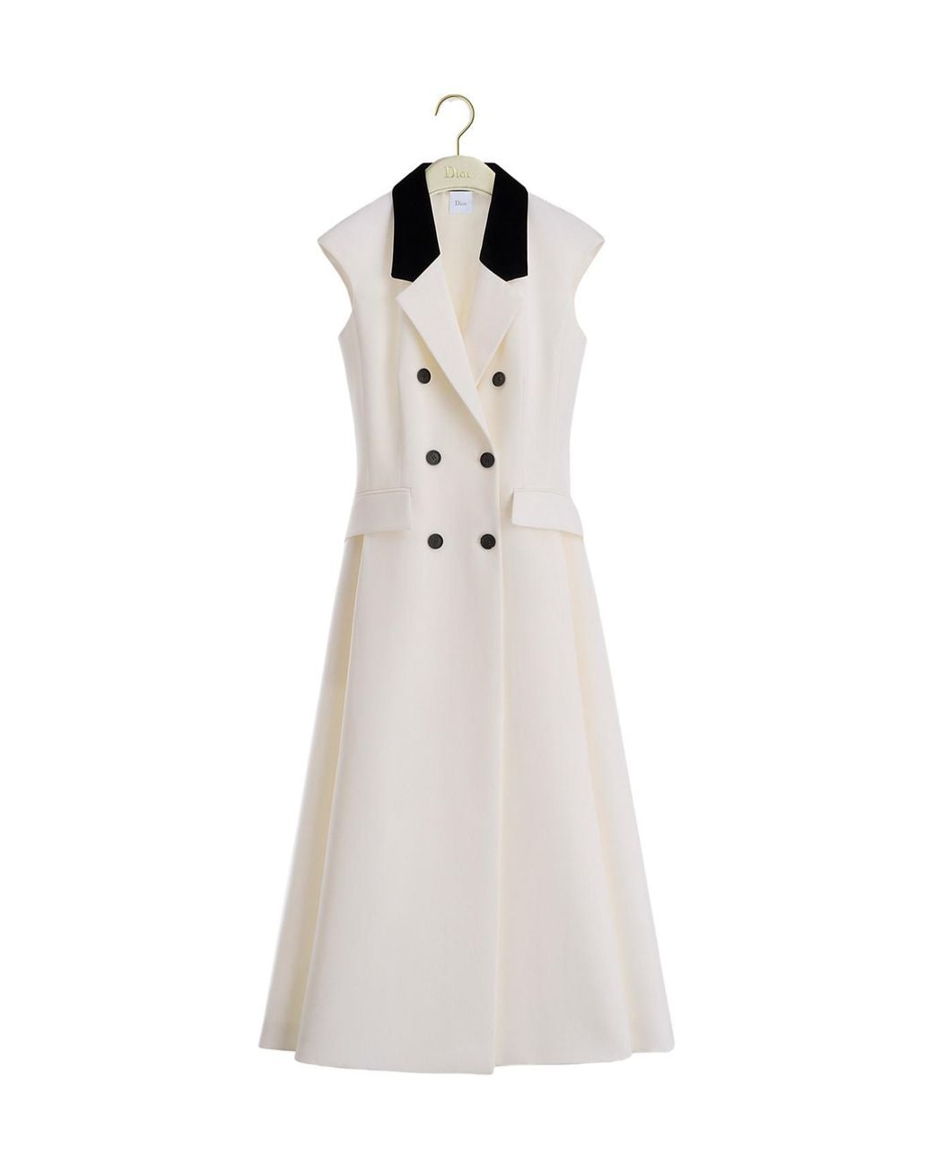 Dior White Mid-Length Flared Blazer Dress