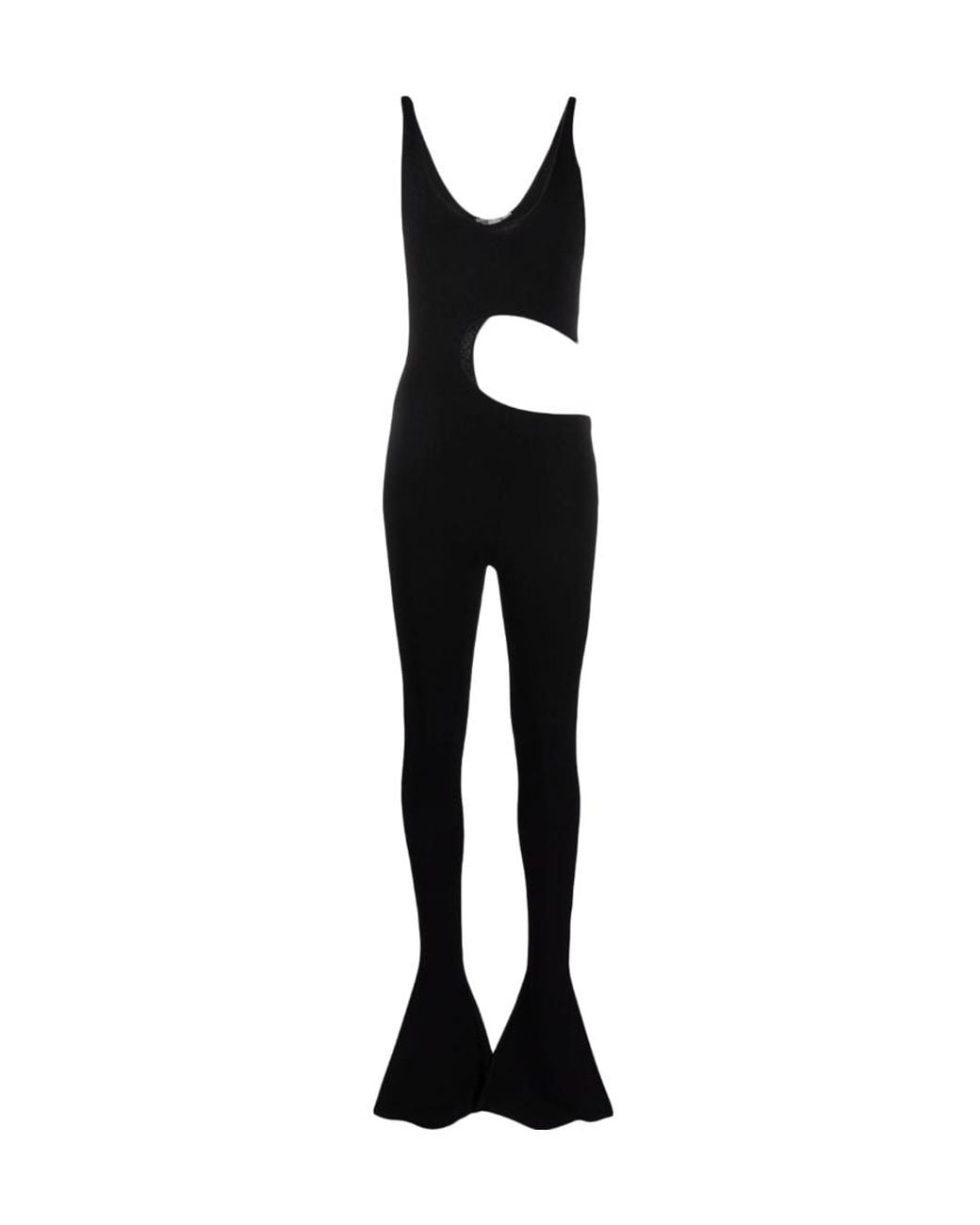 Stella McCartney Black Cut-Out Sleeveless Jumpsuit