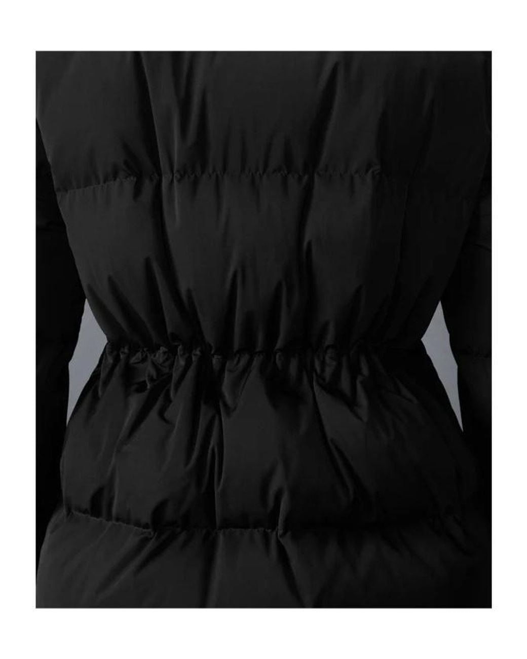 Thom Browne Black Zip-Up Padded Coat