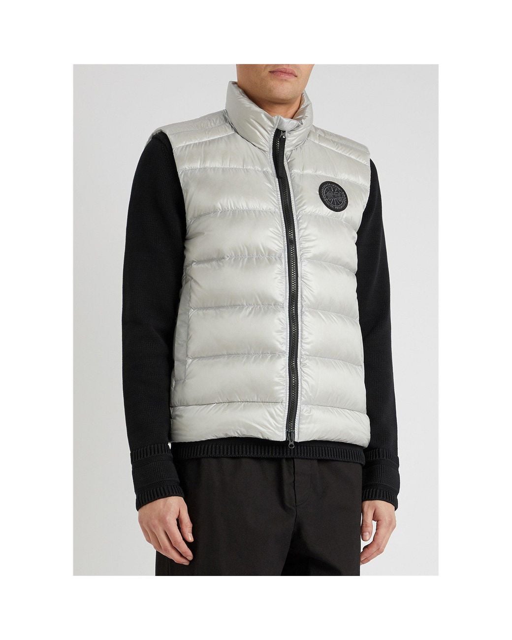 Canada Goose Gray Quilted Down Slim-Fit Gilet for men
