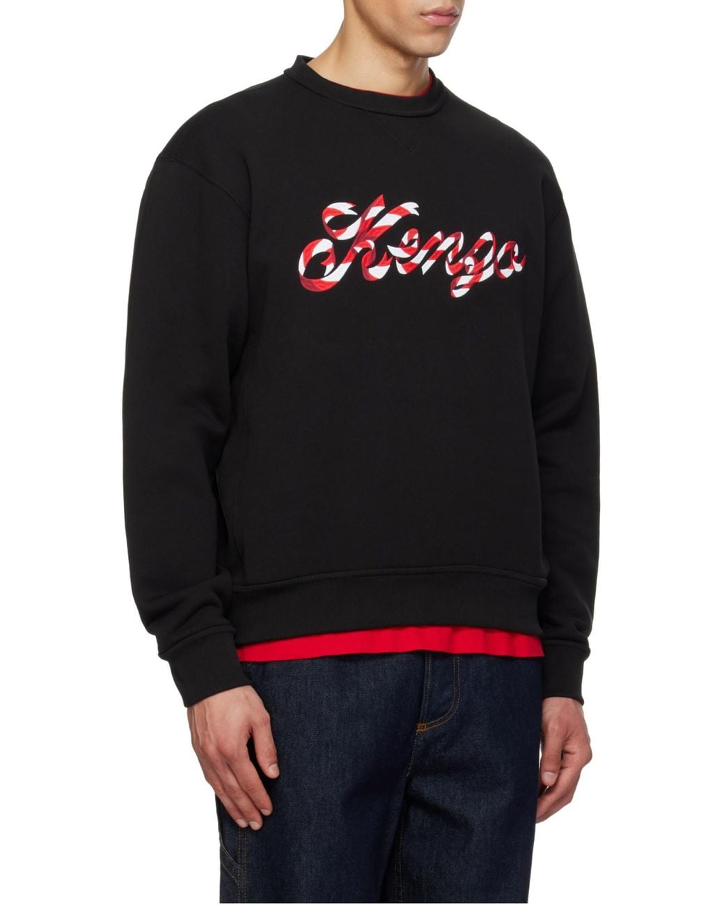 KENZO Black Winter Holidays' Embroidered Sweatshirt for men