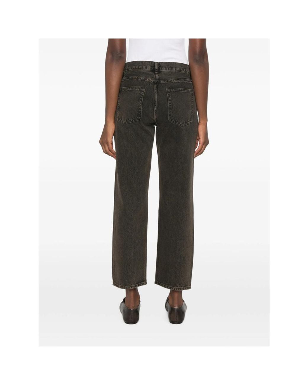 FRAME Black Five-Pocket Jeans
