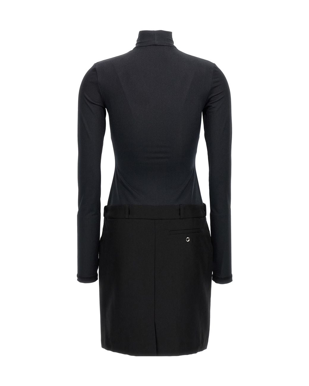 Coperni Black Hybrid Tailored Dress