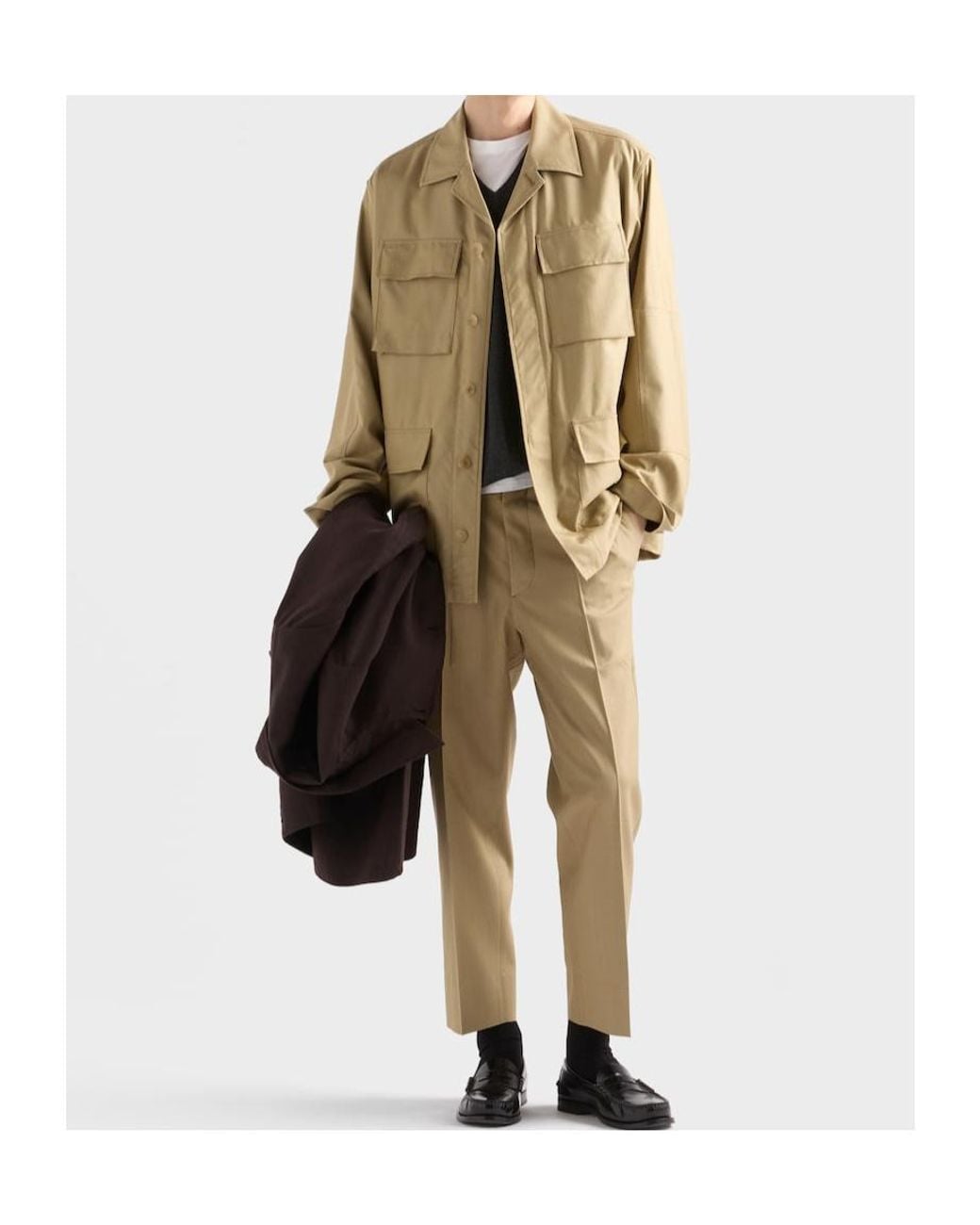 Prada Natural Silk Safari Jacket for men