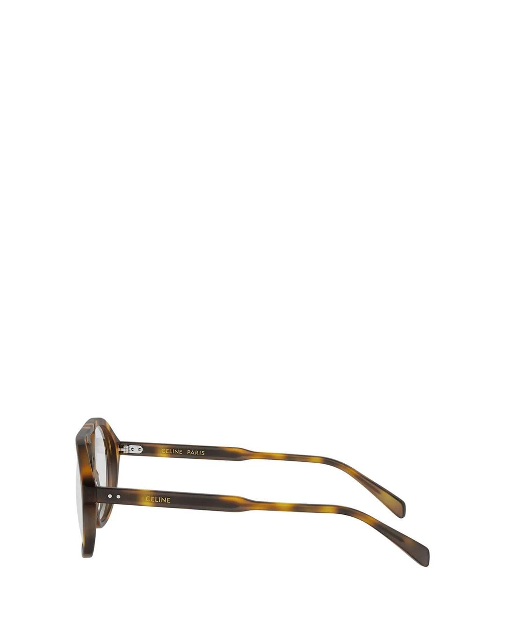 Céline White Full-Rim Non-Prescription Glasses for men