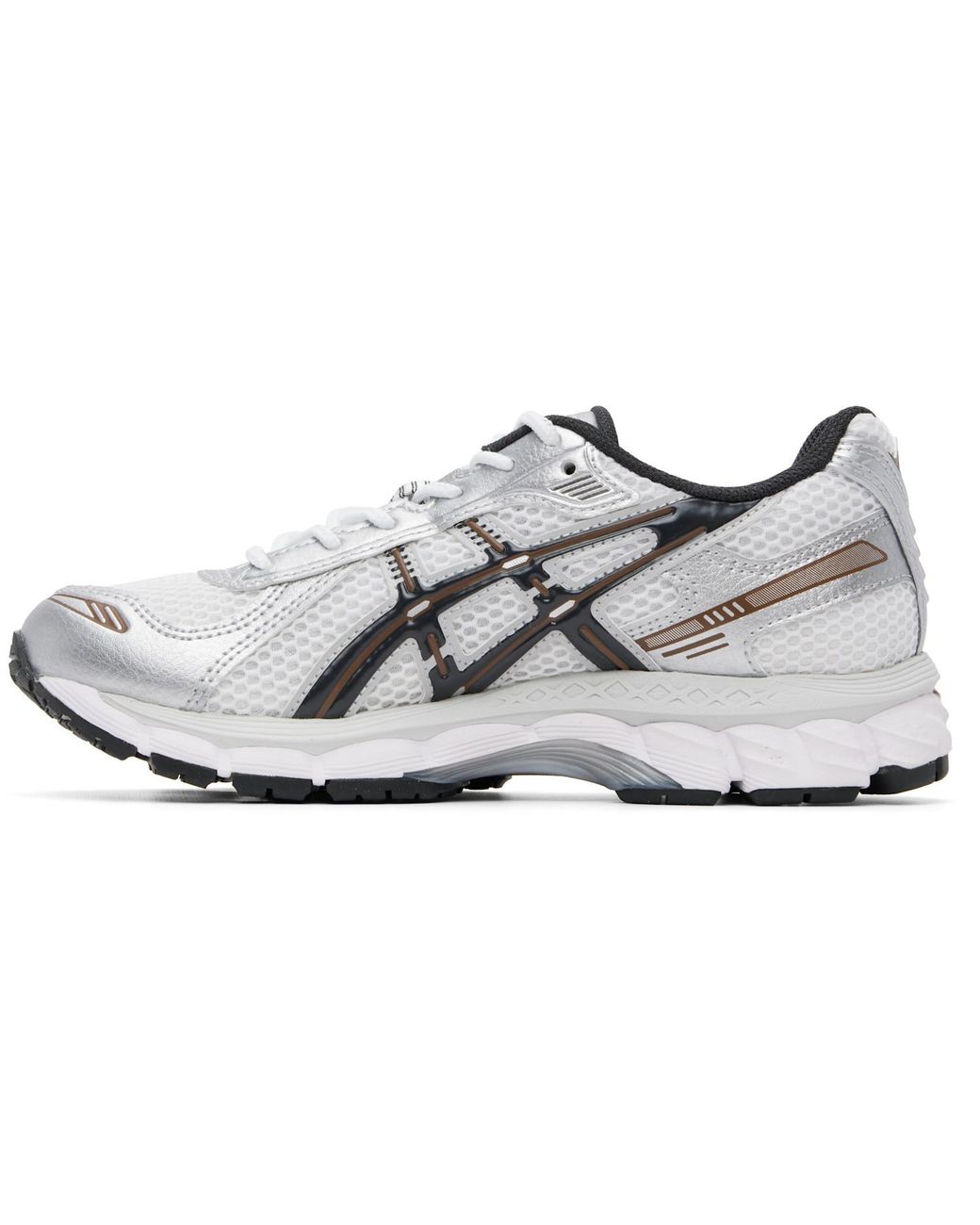 Asics White Mesh Panel Running Shoes for men