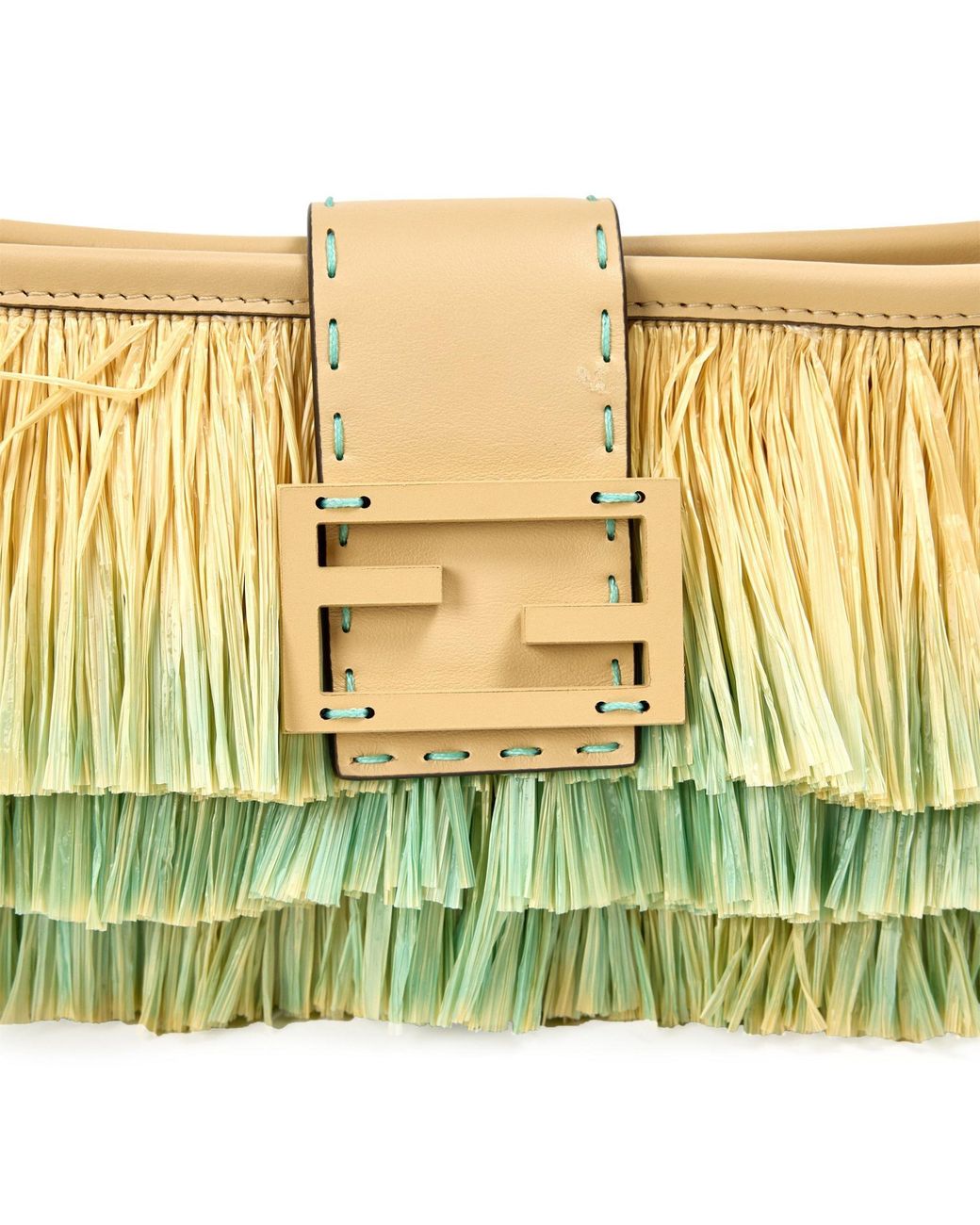 Fendi Metallic Woven Shoulder Bag