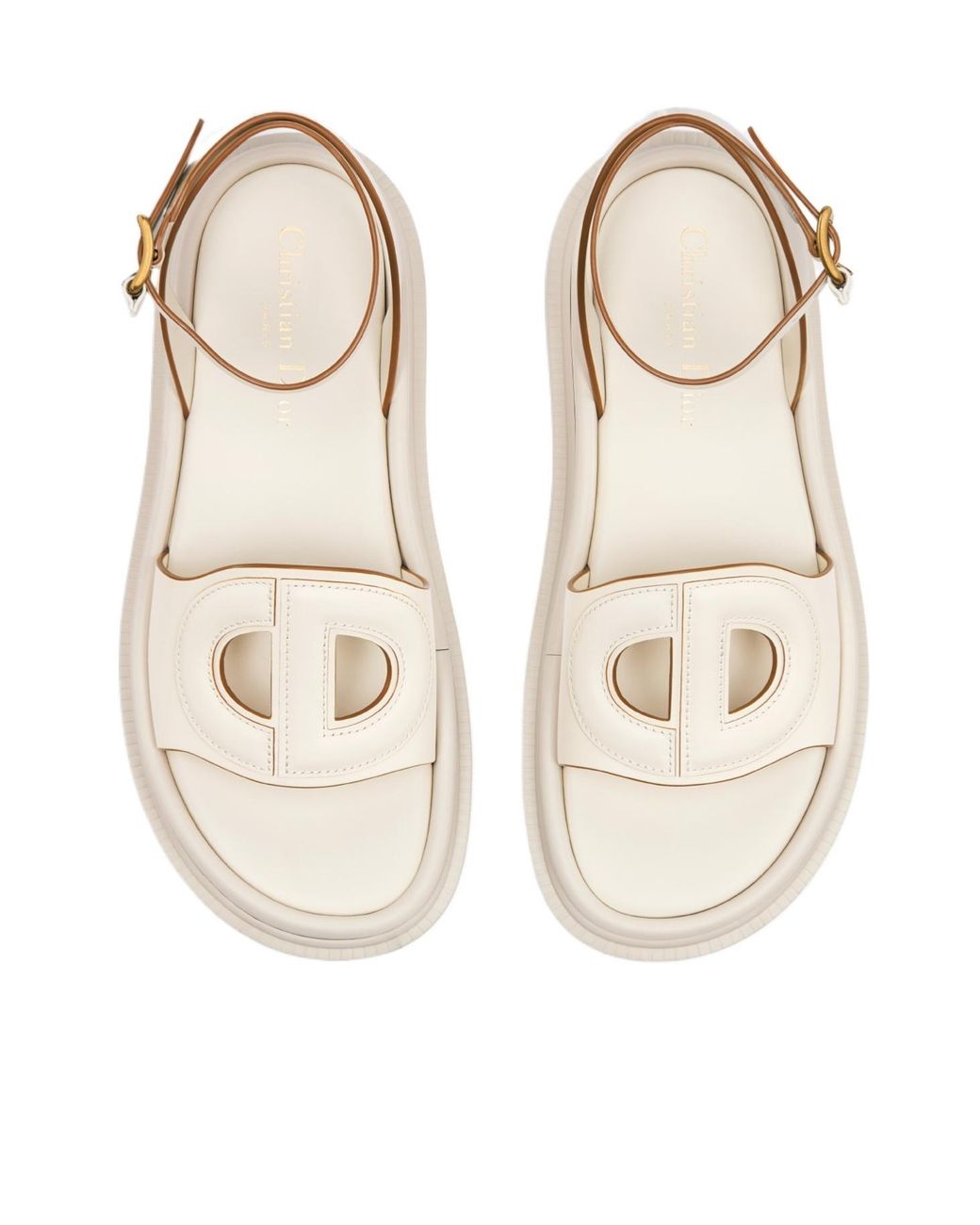 Dior D-Club Sandal in Natural | Lyst