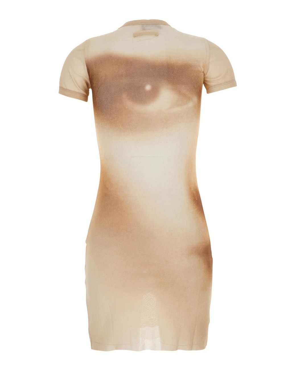 Jean Paul Gaultier Natural Short-Sleeved Dress
