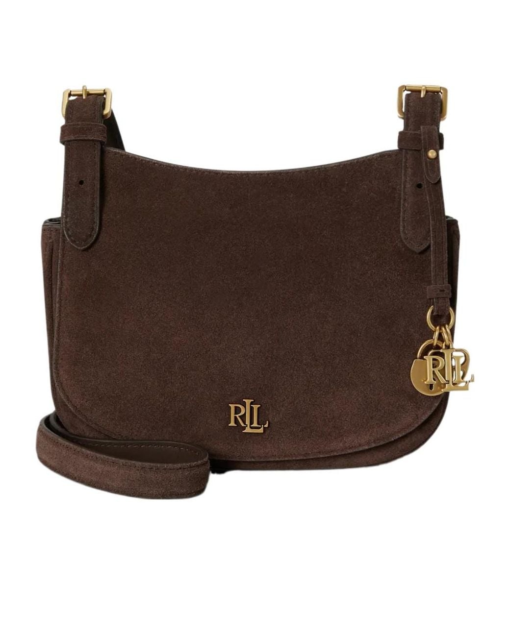Ralph Lauren Brown Marcy Crossbody Bag