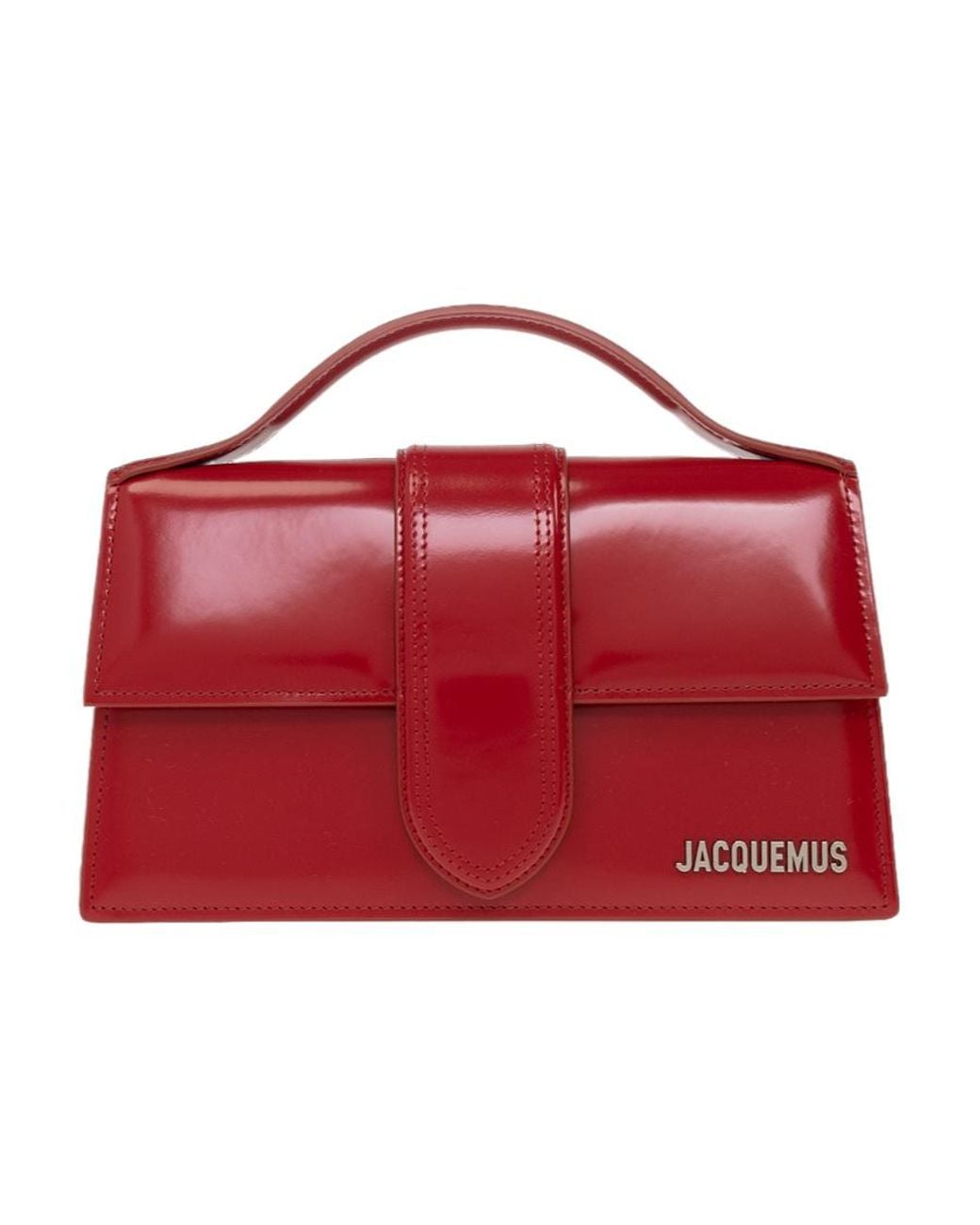 Jacquemus Red Le Grand Bambino Logo Plaque Tote Bag