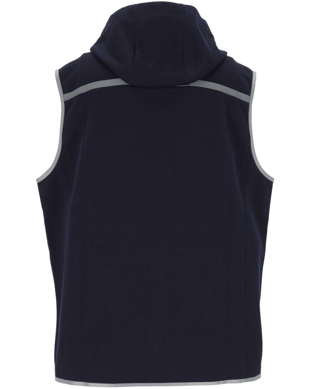 Brunello Cucinelli Blue Hooded Gilet for men