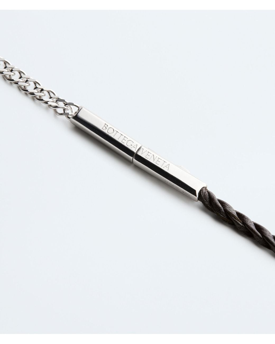 Bottega Veneta Metallic Rope Chain Necklace for men