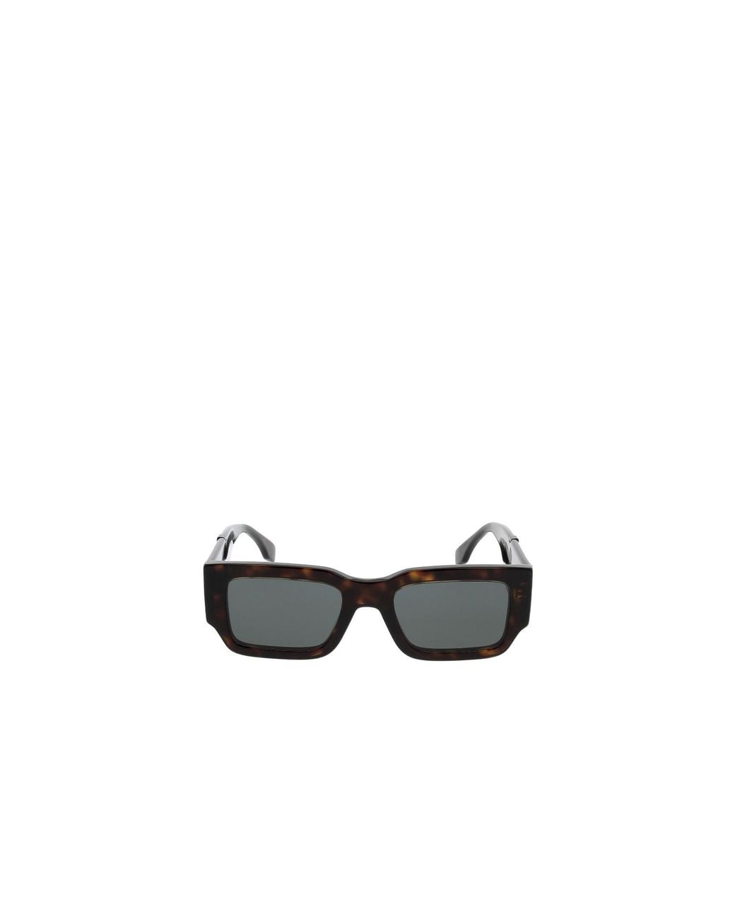 Fendi White Eyewear Rectangle Frame Sunglasses for men