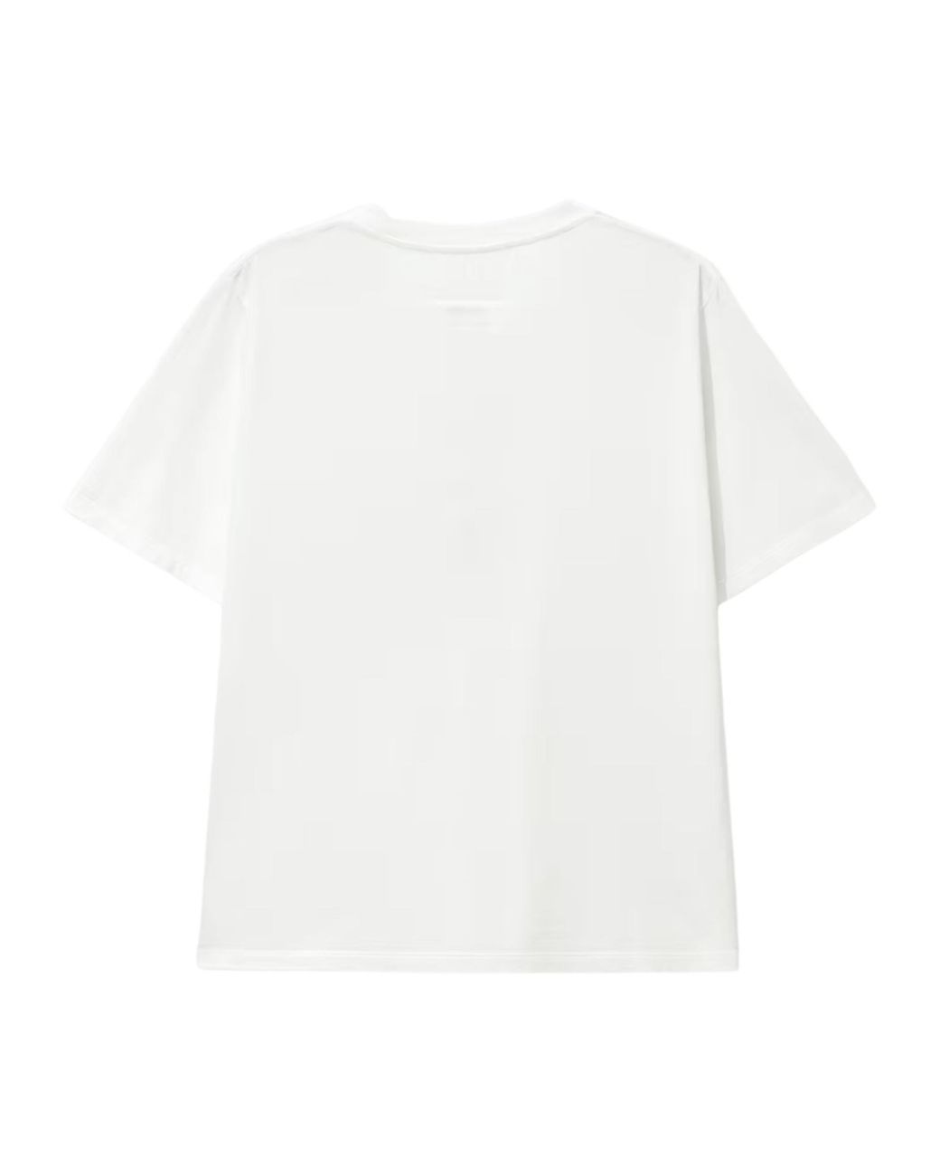 MM6 by Maison Margiela White Logo Printed Crewneck T-Shirt for men
