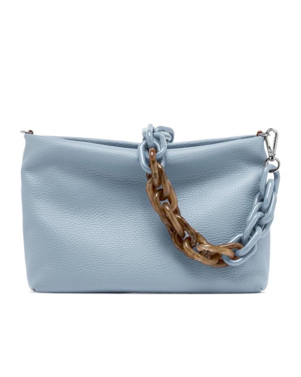 Gianni Chiarini Blue Zippered Shoulder Bag