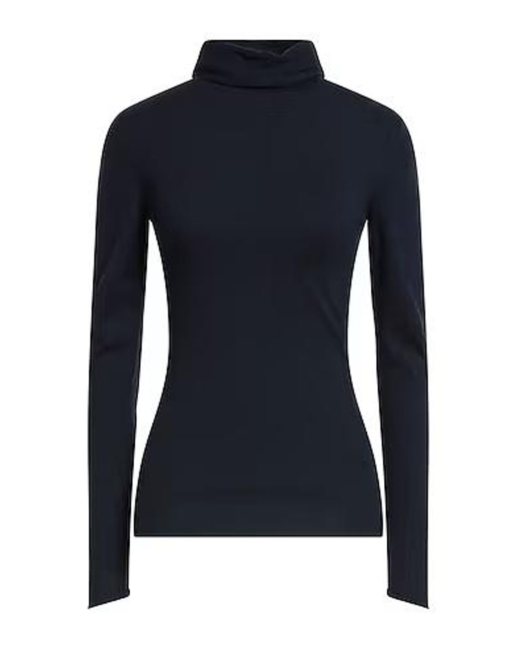 MAX&Co. Blue Solid Color Turtleneck Knit Sweater