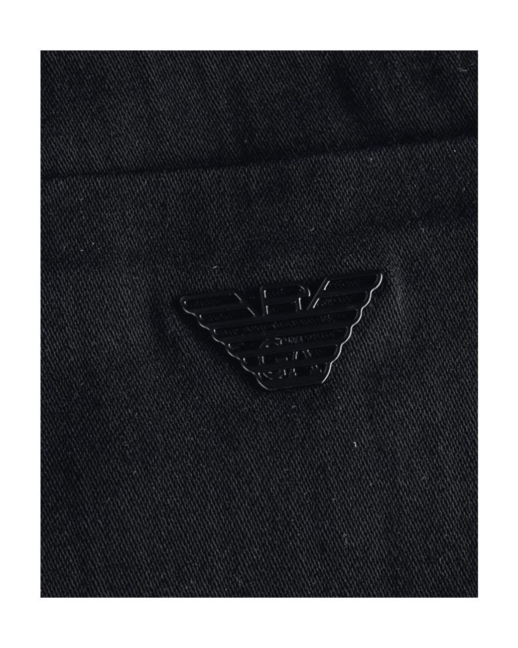 Emporio Armani Blue Logo Plaque Slim-Fit Jeans for men