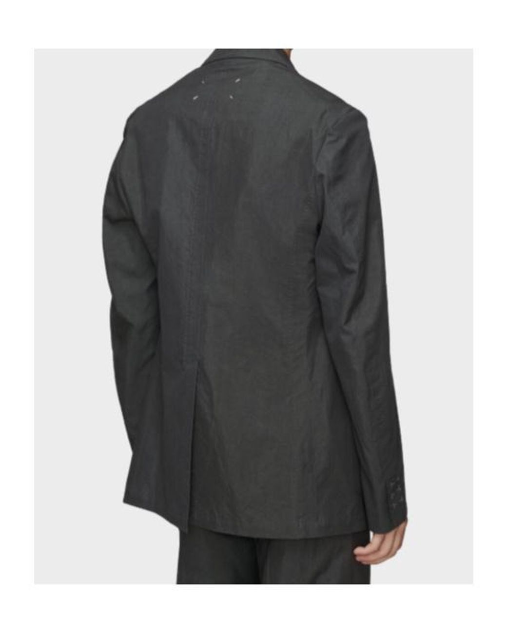 Maison Margiela Gray Cotton Silk Jacket for men