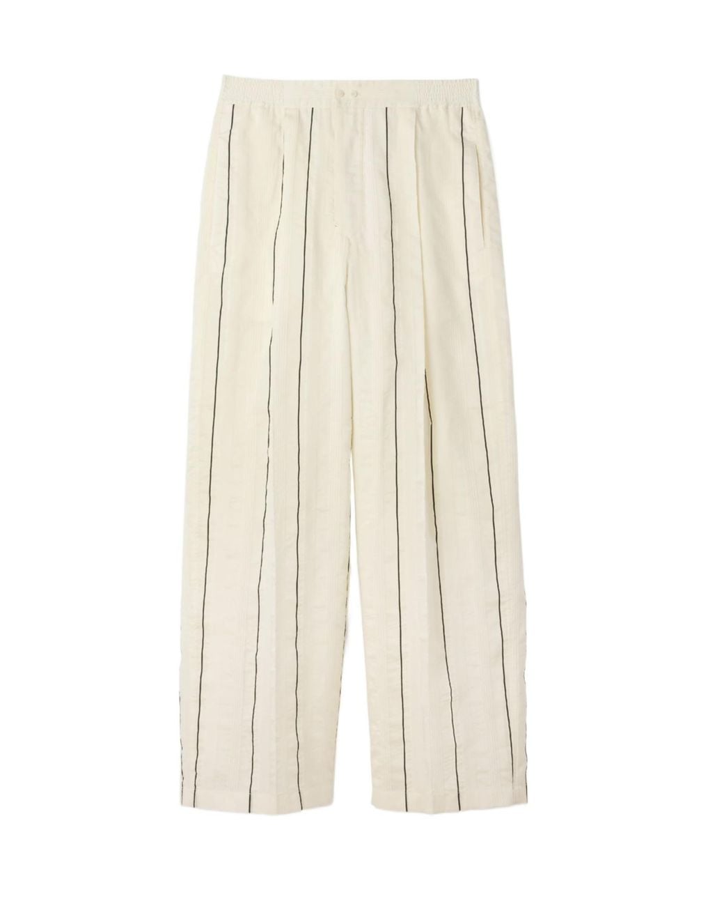 Jacquemus White Striped Pajama Pants for men