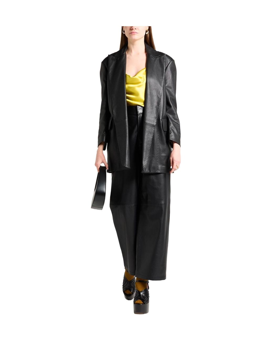 Max Mara Black Minimalist Single-Breasted Blazer