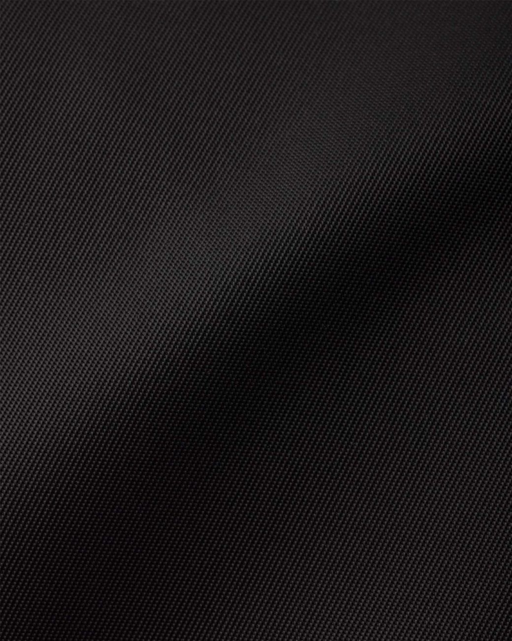 Prada Black Logo Plaque Foldover-Top Shoulder Bag