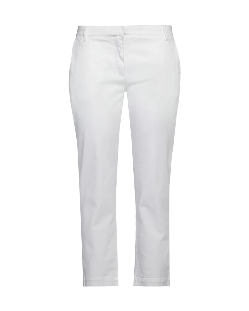 Dolce & Gabbana White Gabardine Casual Trouser