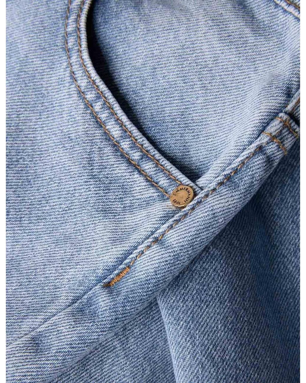 Zimmermann Blue Indra Wide-Leg Jeans
